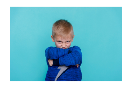 Child with arms crossed